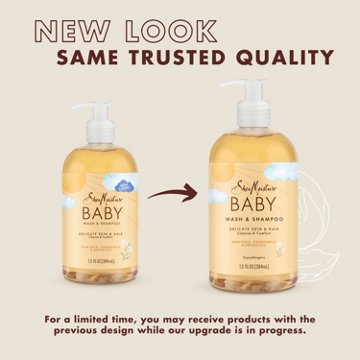 SheaMoisture Baby Wash + Shampoo - Raw Shea Chamomile & Argan Oil, 13 oz