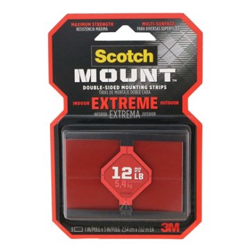 Scotch Extreme Double-Sided Mount Tape, 8 ct