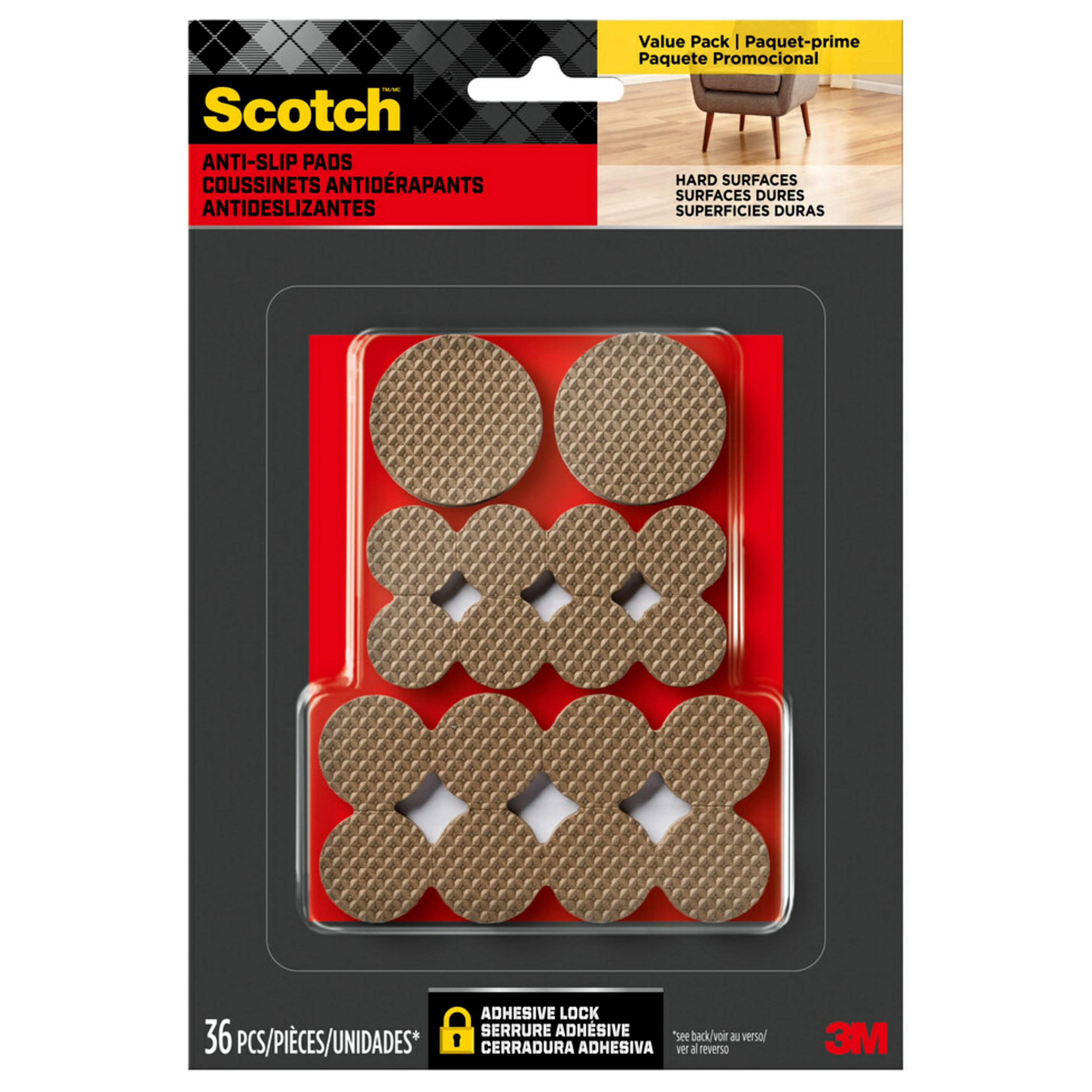 Scotch Gripping Pads Value Pack Shop Furniture sliders at HEB