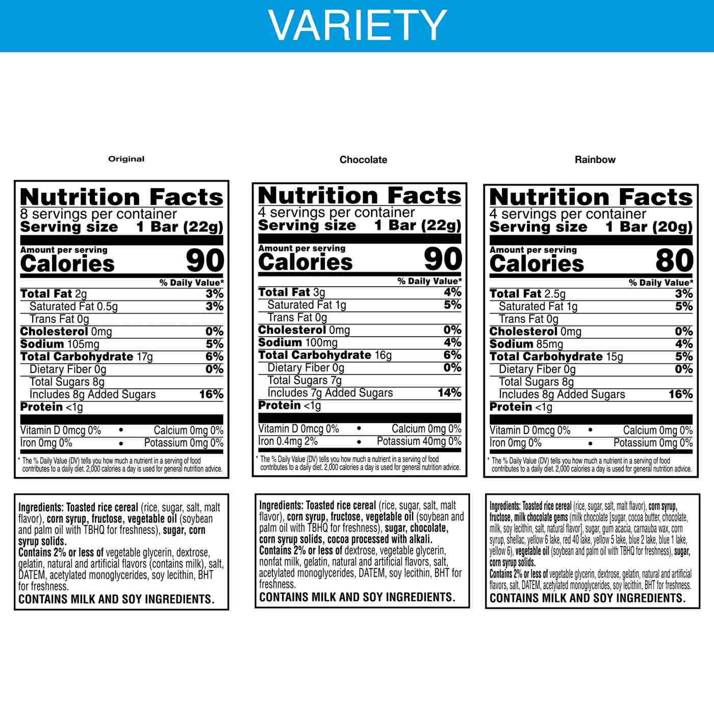 Rice Krispies Treats Variety Pack Crispy Marshmallow Squares, 12.1 oz; image 4 of 7