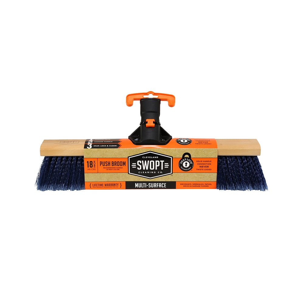 Swopt Cleaning Co. Push Broom Premium Multi Surface Shop Brooms