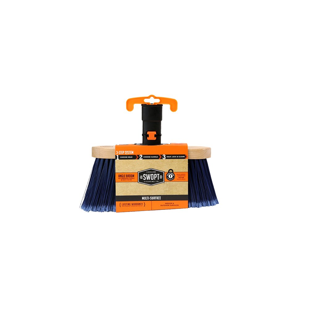 Swopt Cleaning Co. Premium Angle Broom Multisurface Shop Brooms