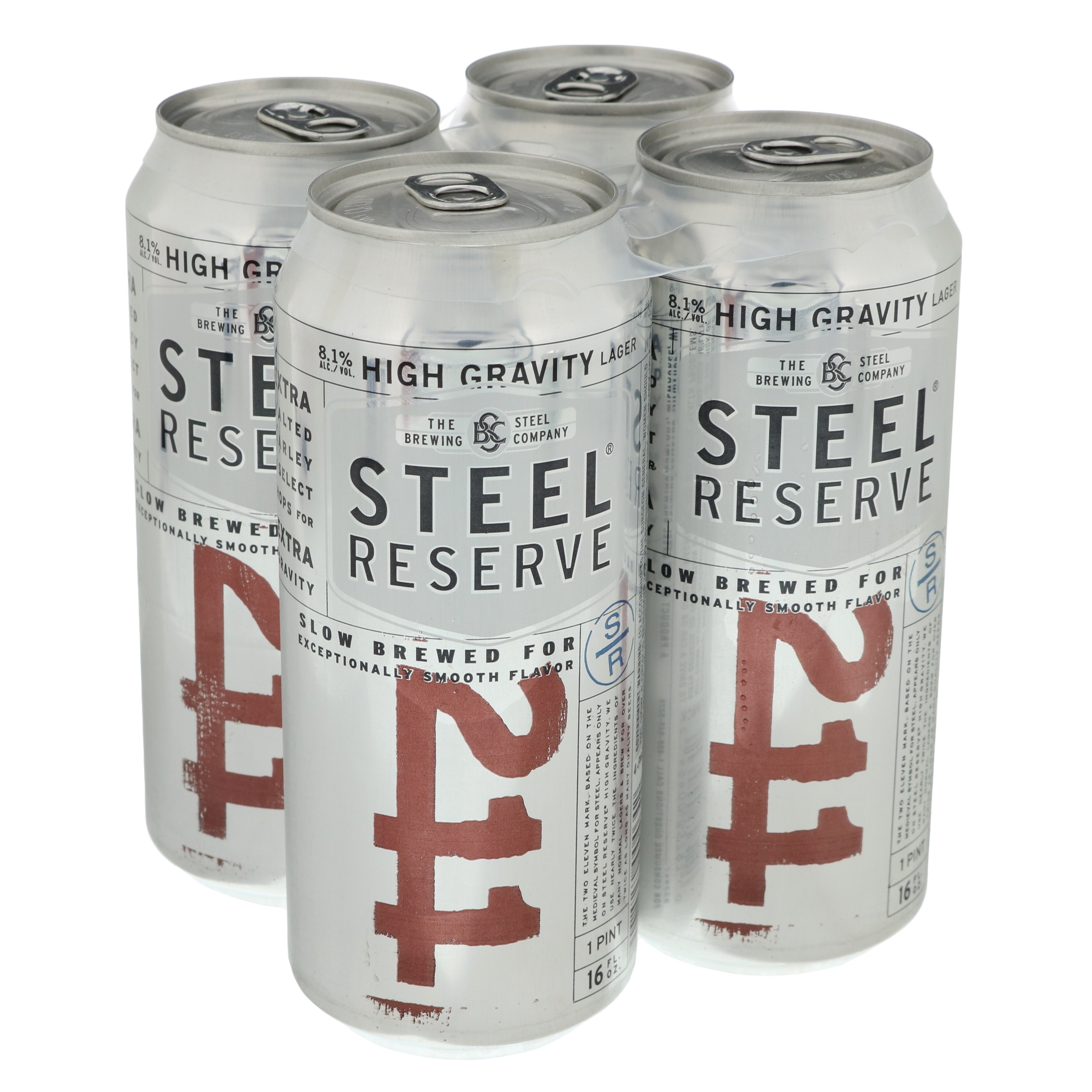 Steel Reserve 211 High Gravity Lager 16 oz Cans Shop Beer at HEB