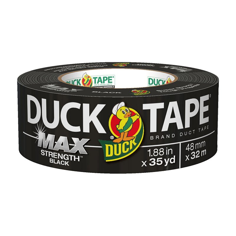 MAXKO Black Duct Tape Repair Tape Extra-Strong 50m x 50 mm Reinforced... 