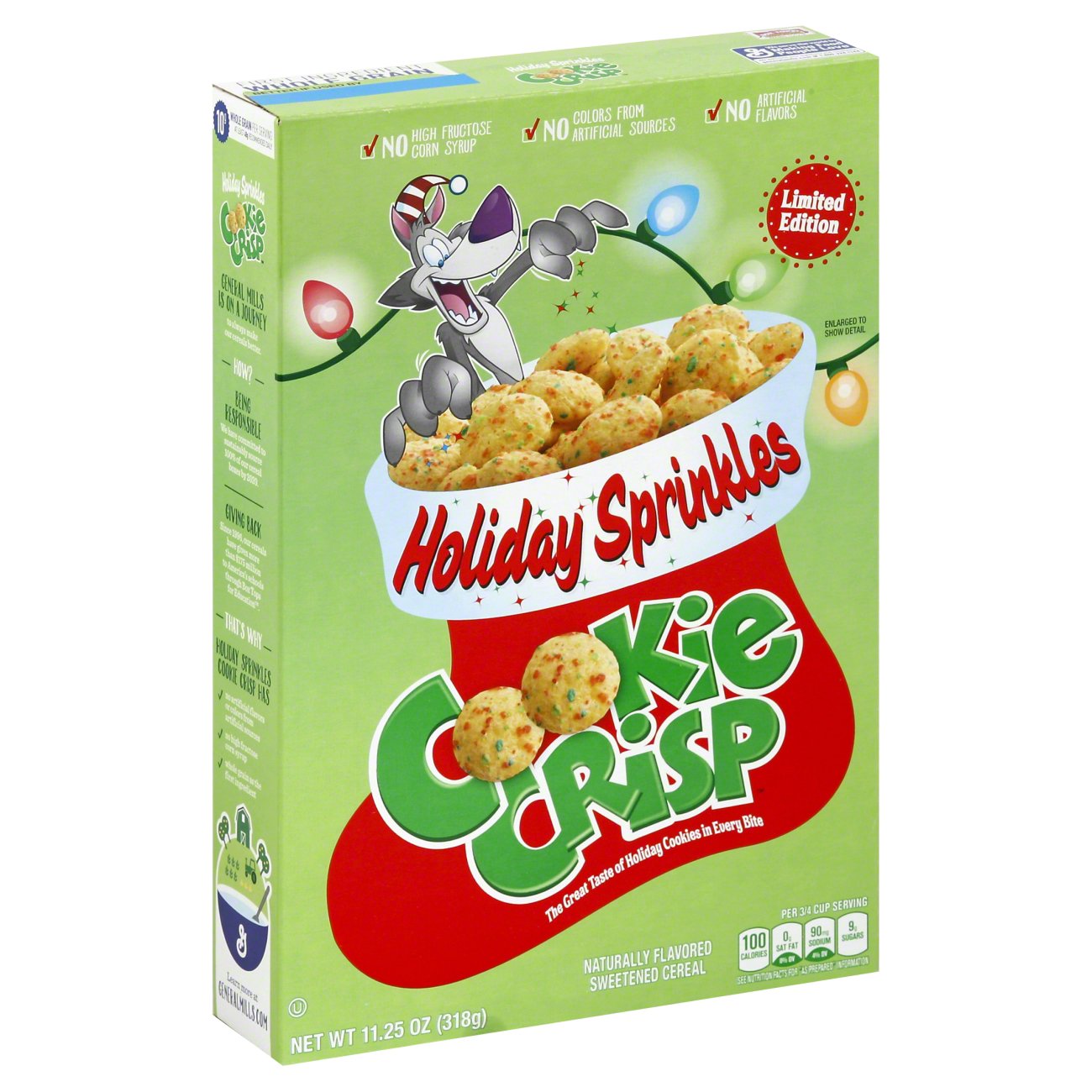 General Mills Cookie Crisp Holiday Sprinkles Shop Cereal at HEB