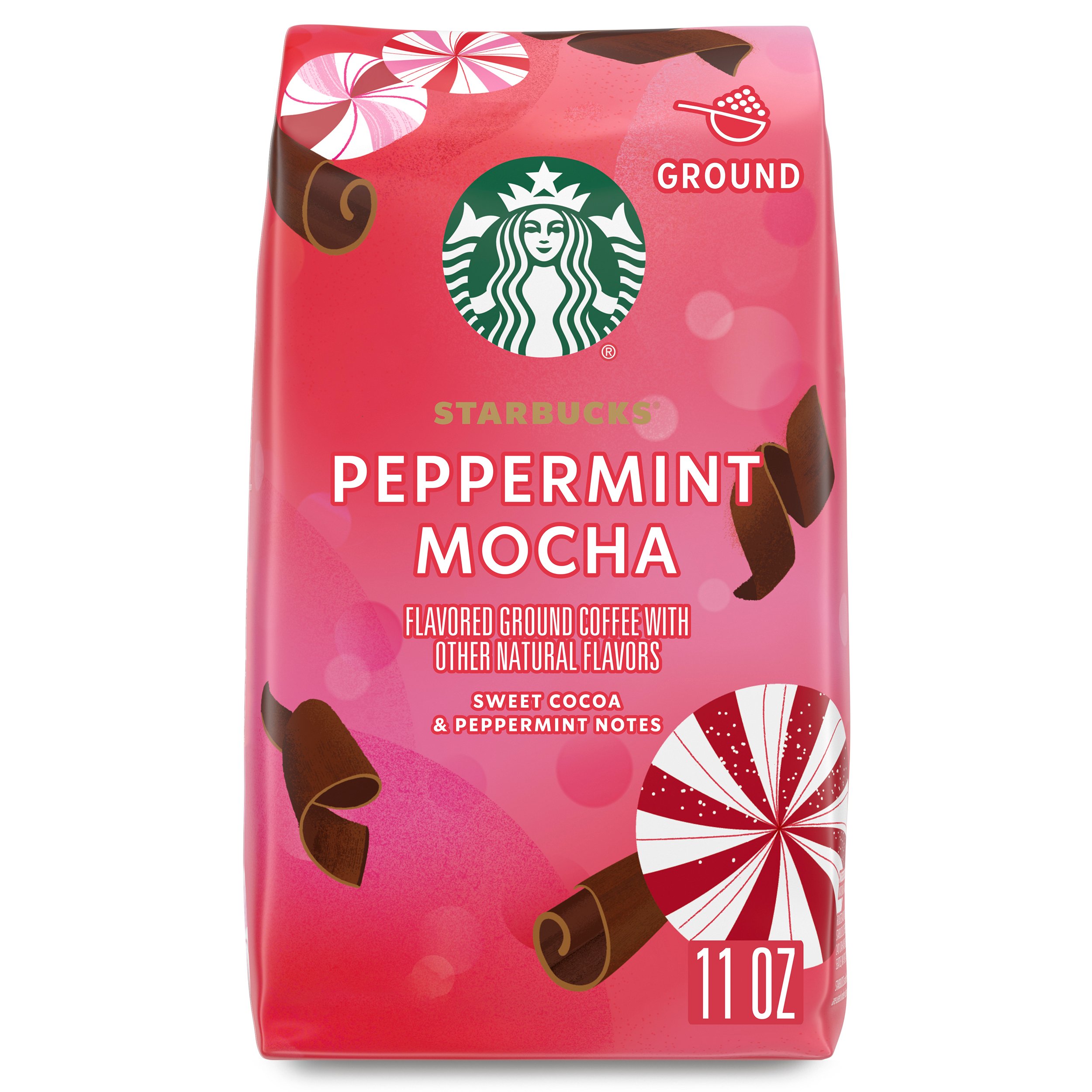 Starbucks Peppermint Mocha Ground Coffee Shop Coffee at