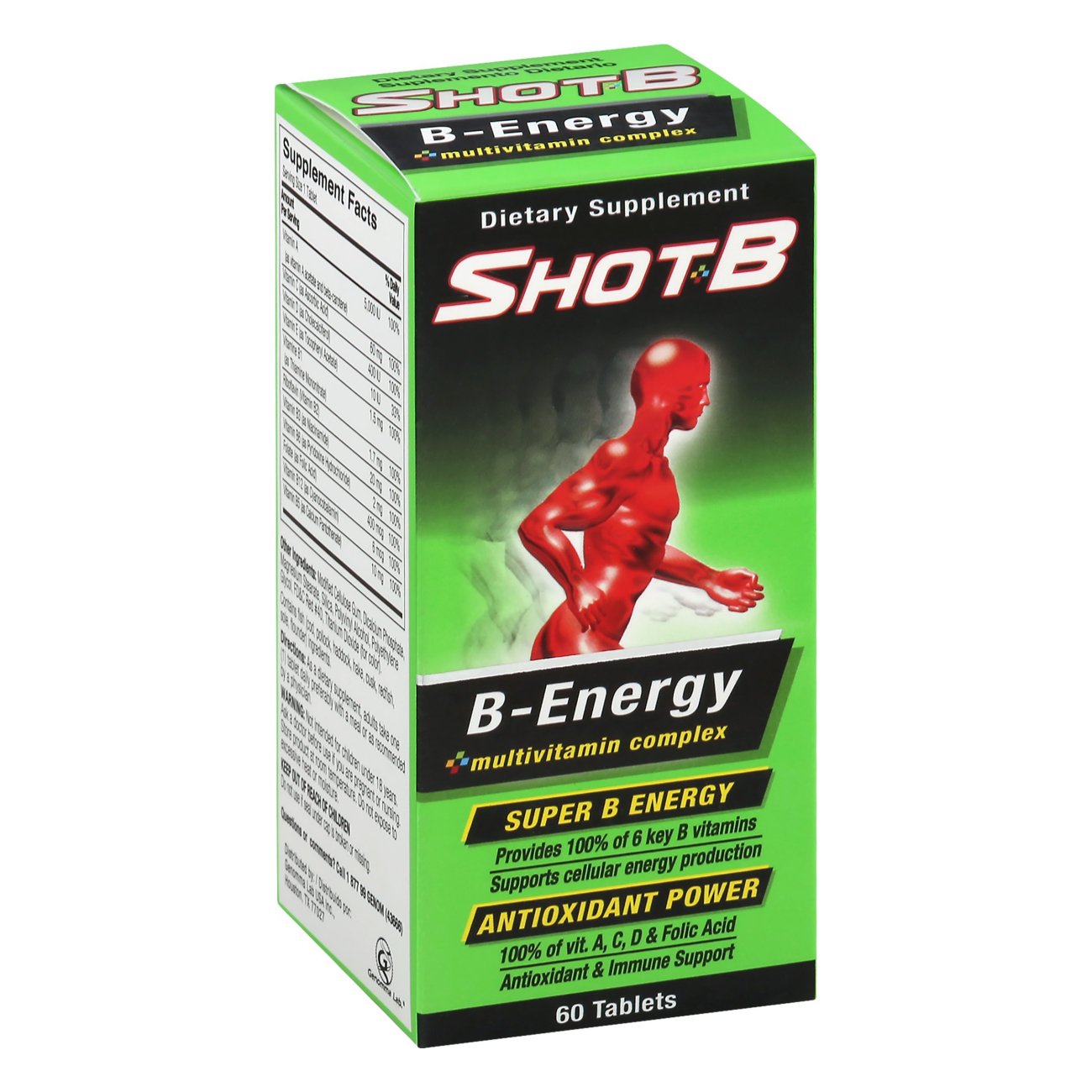 Shot B Energy Multivitamin Complex Tablets, 60 CT Shop Multivitamins
