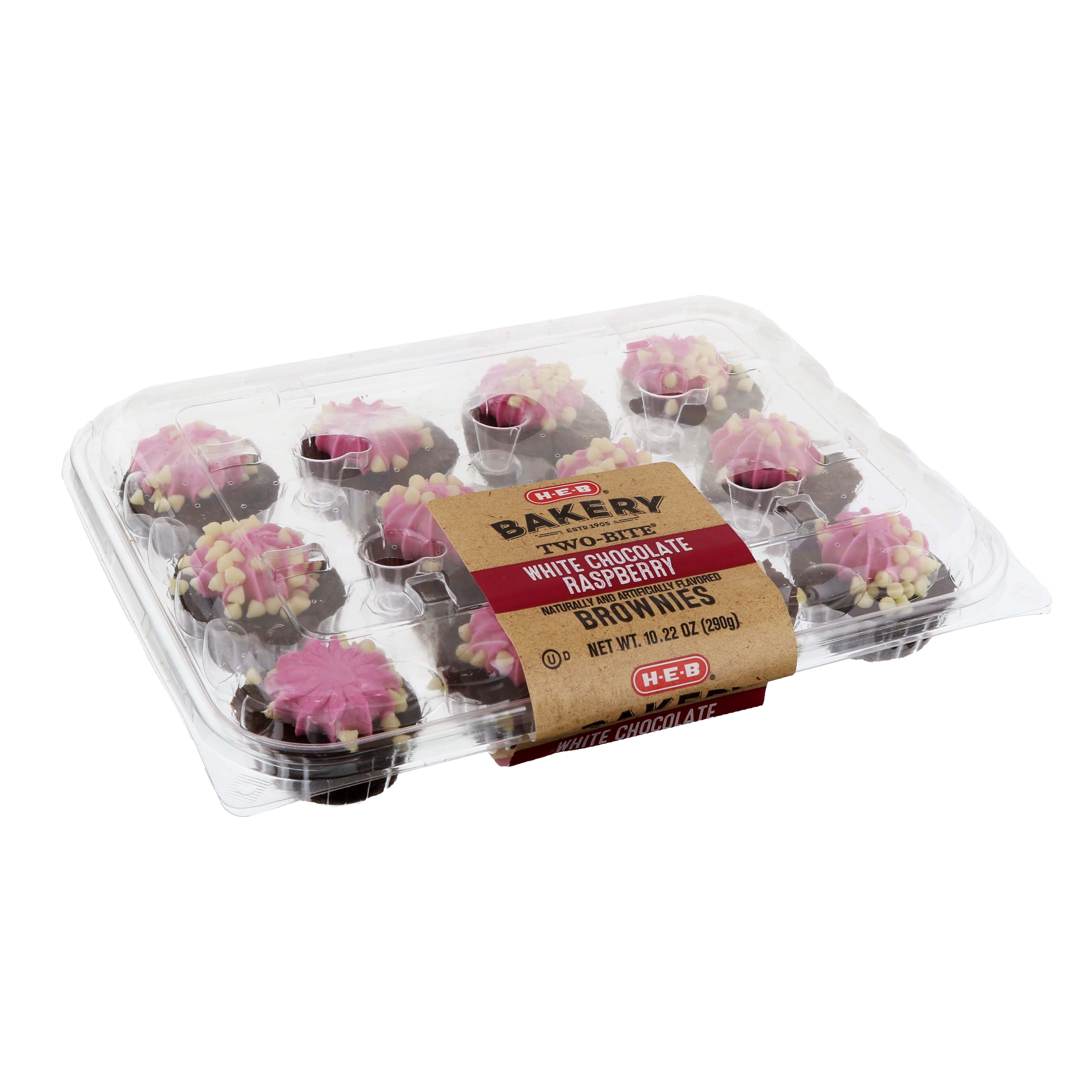 HEB White Chocolate Raspberry Brownies Shop Desserts & Pastries at