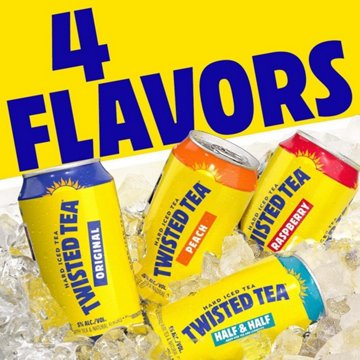 Twisted Tea Hard Iced Tea Party Pack Variety 12 pk Cans, 12 oz
