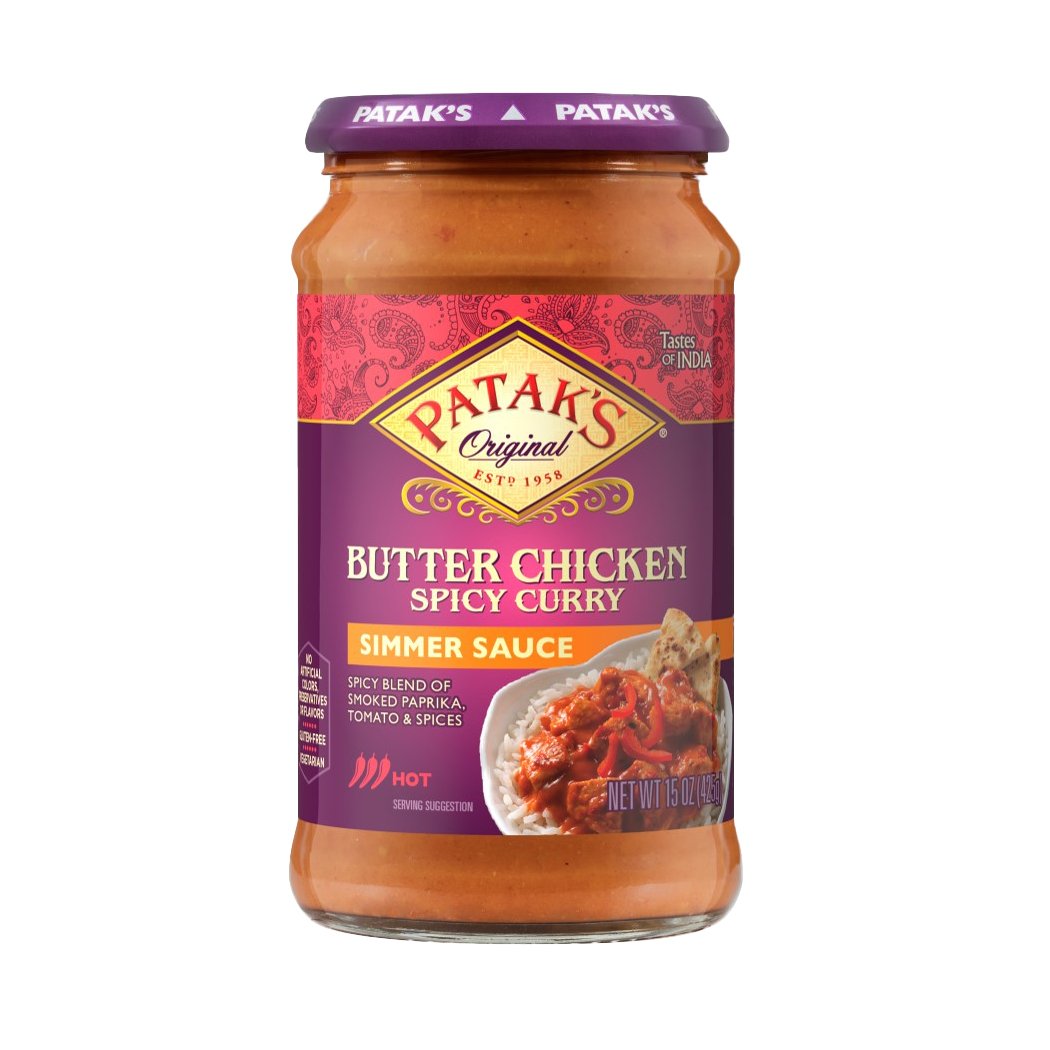 Patak's Hot Butter Chicken Spicy Curry Simmer Sauce Shop Sauces