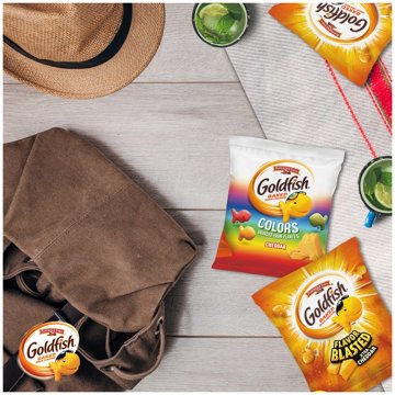 Goldfish Baked Cheddar Crackers Variety Pack - Xtra Cheddar & Colors