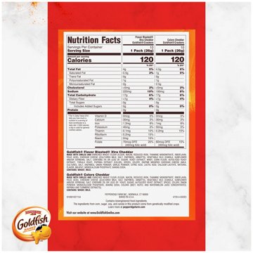 Goldfish Baked Cheddar Crackers Variety Pack - Xtra Cheddar & Colors