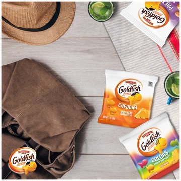 Goldfish Big Smiles Baked Crackers Variety Pack - Colors, Cheddar & Pretzel