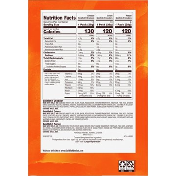 Goldfish Big Smiles Baked Crackers Variety Pack - Colors, Cheddar & Pretzel