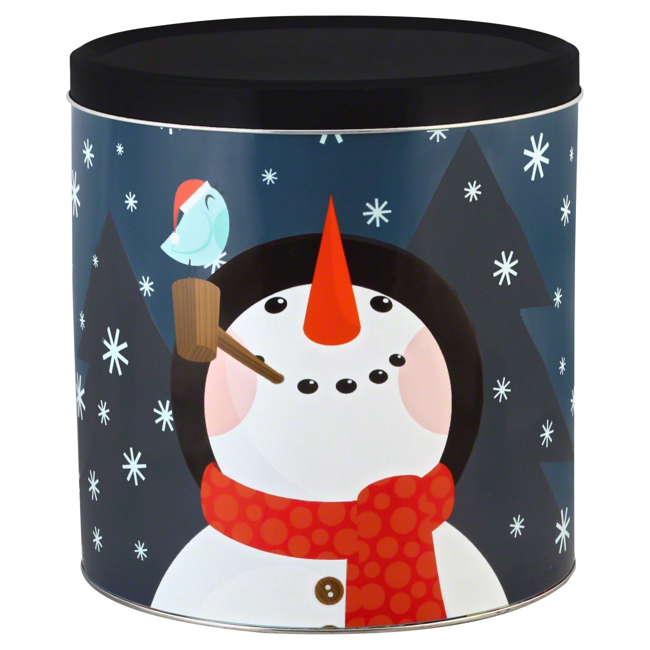 Popcorn Expressions Signature Brands Midnight Snowman Popcorn Tin 2016 Shop Popcorn at HEB