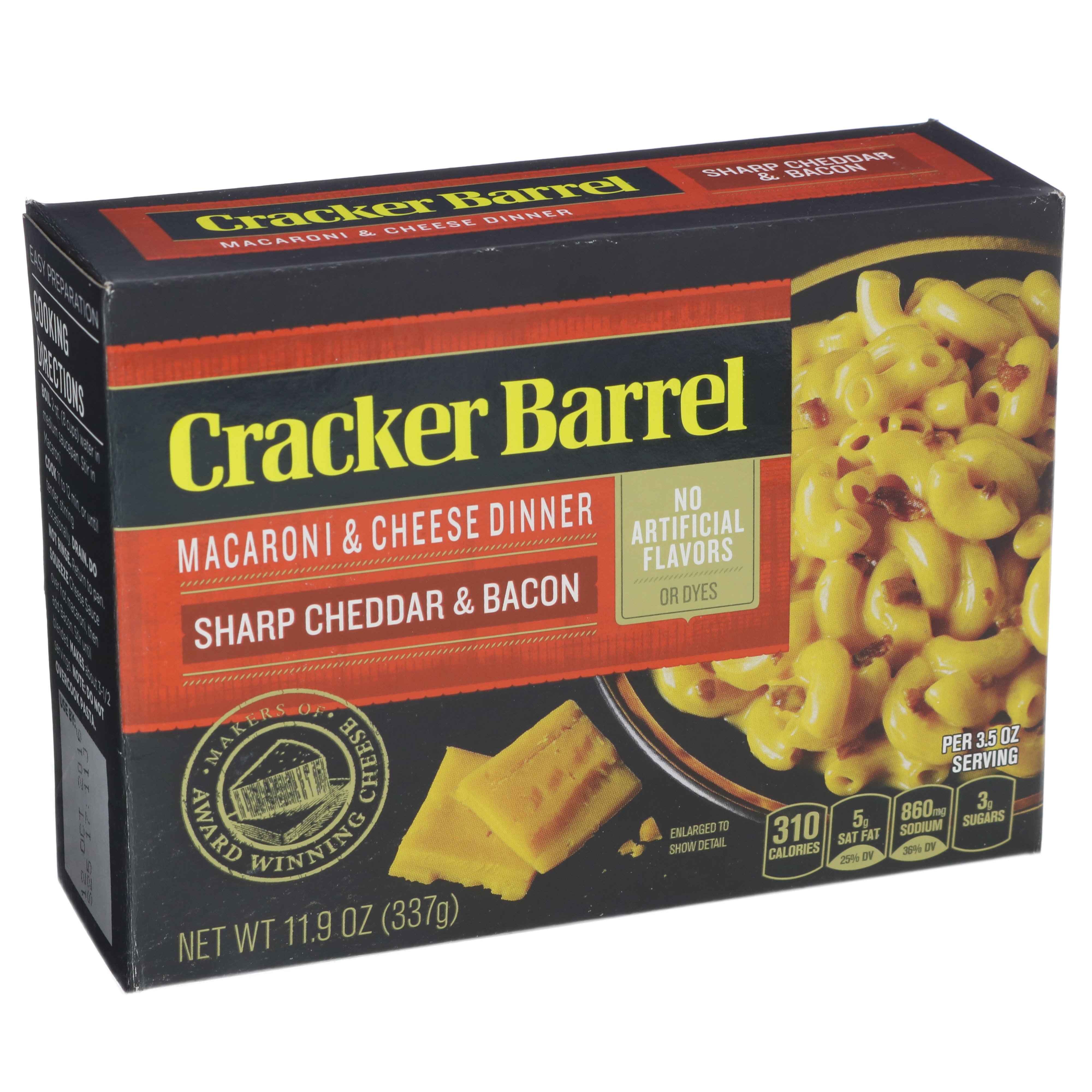 Cracker Barrel Sharp Cheddar and Bacon Macaroni and Cheese Dinner