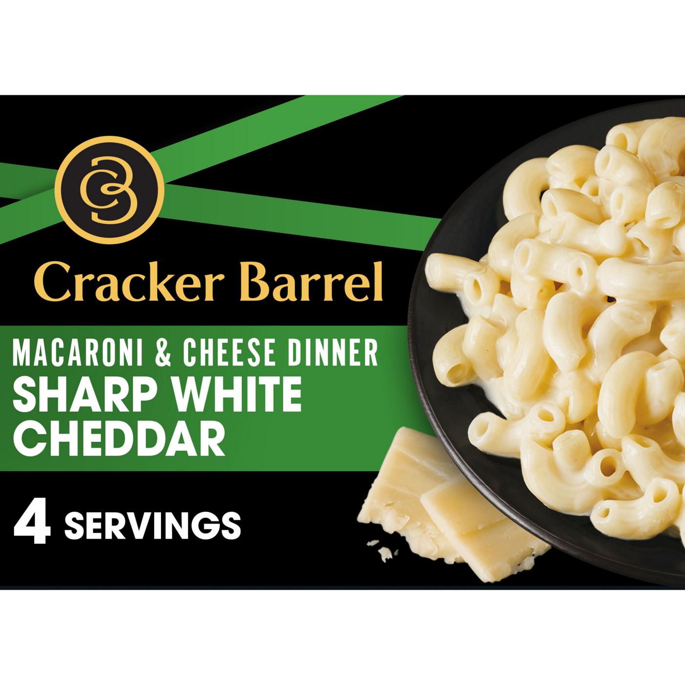 Cracker Barrel Sharp White Cheddar Macaroni & Cheese Dinner; image 1 of 9