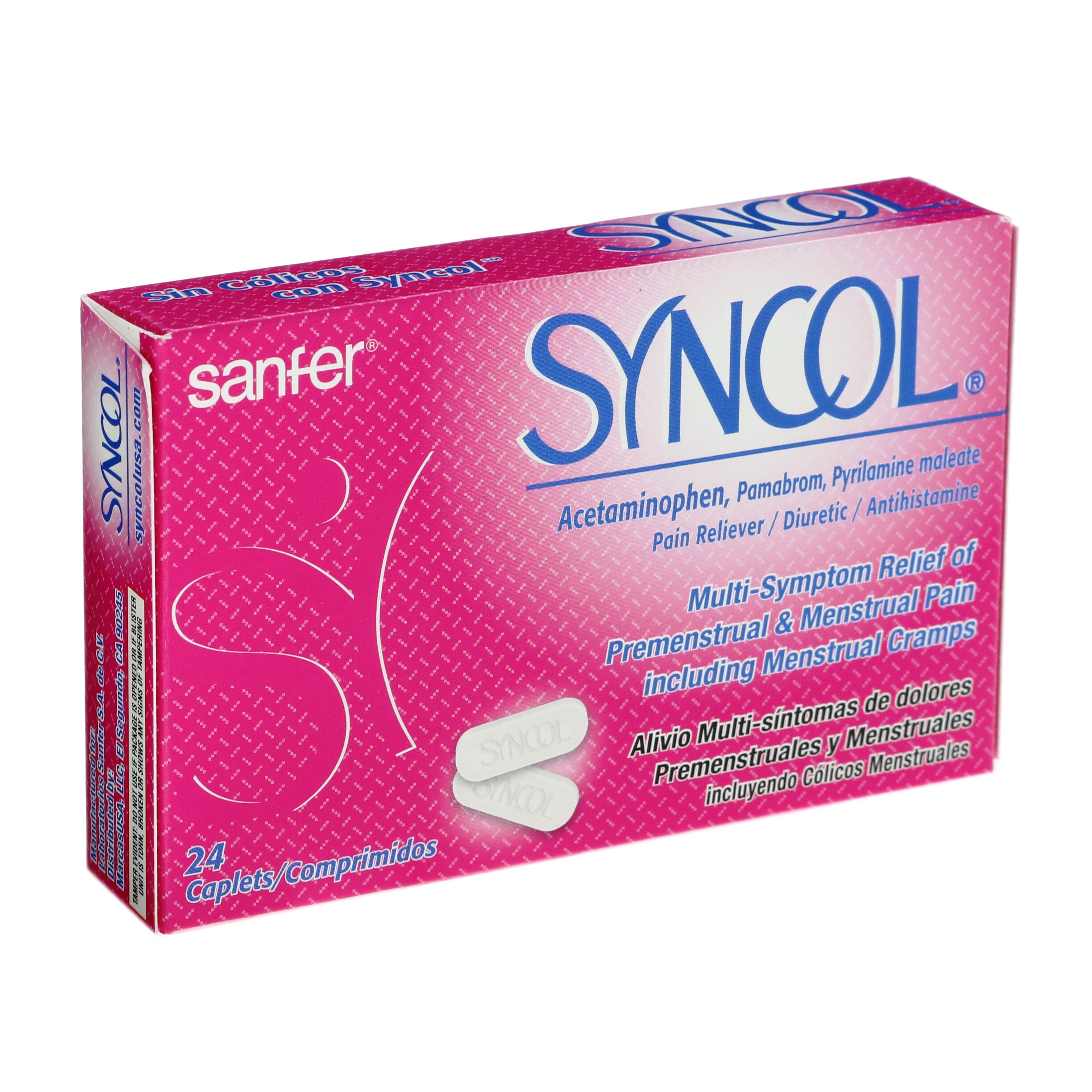 Syncol Premenstrual & Menstrual Pain Relief, 24 CT Shop Medicines