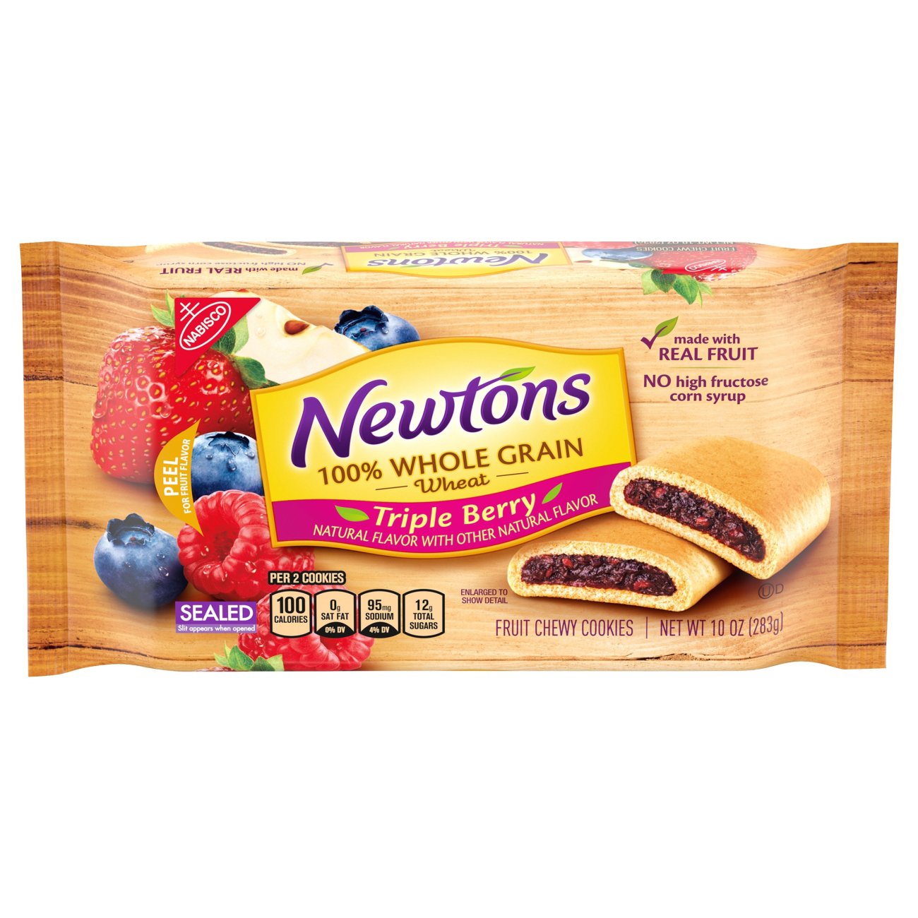 Nabisco Newtons 100 Whole Grain Triple Berry Cookies Shop Cookies at