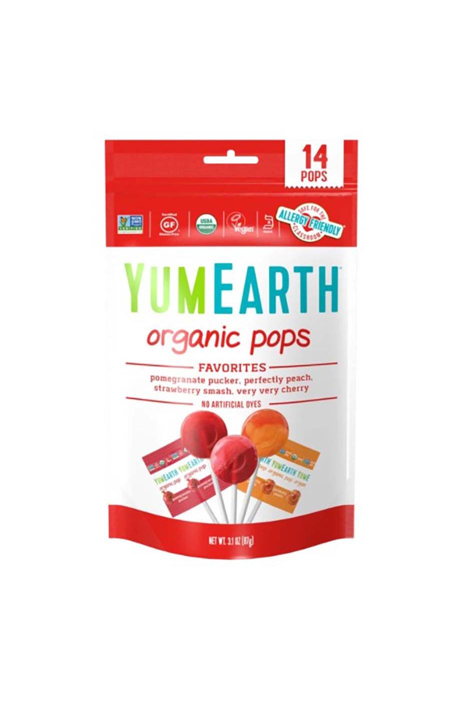 ankomme At sige sandheden praktiserende læge YumEarth Organics Assorted Flavor Lollipops - Shop Candy at H-E-B