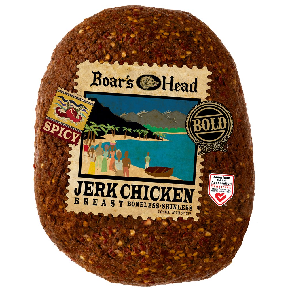 Boar's Head Spicy Jerk Chicken Breast Oven Roasted, Sliced Shop Meat