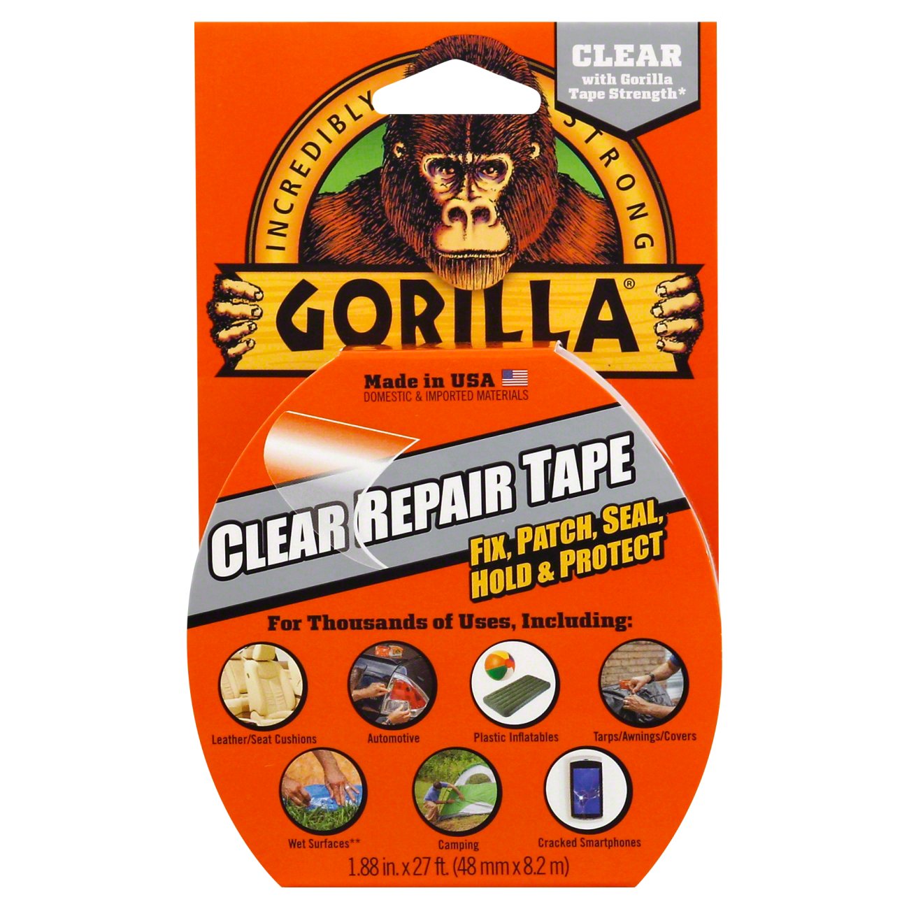 Gorilla Clear Repair Tape Shop Adhesives & tape at HEB