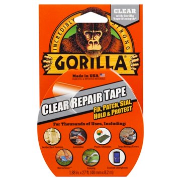 Gorilla Clear Repair Tape, 9 yd