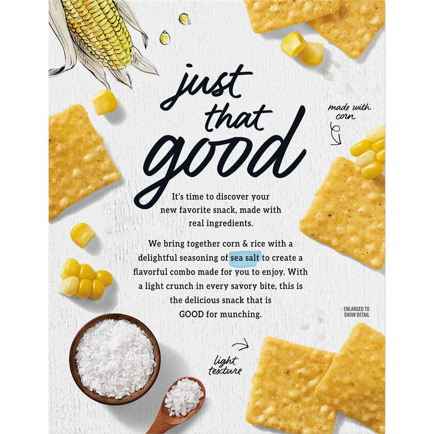 Good Thins Gluten Free Sea Salt Corn Snacks; image 7 of 9