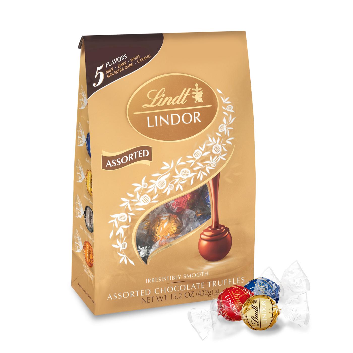 Lindt Lindor 5 Flavors Chocolate Truffles; image 2 of 2