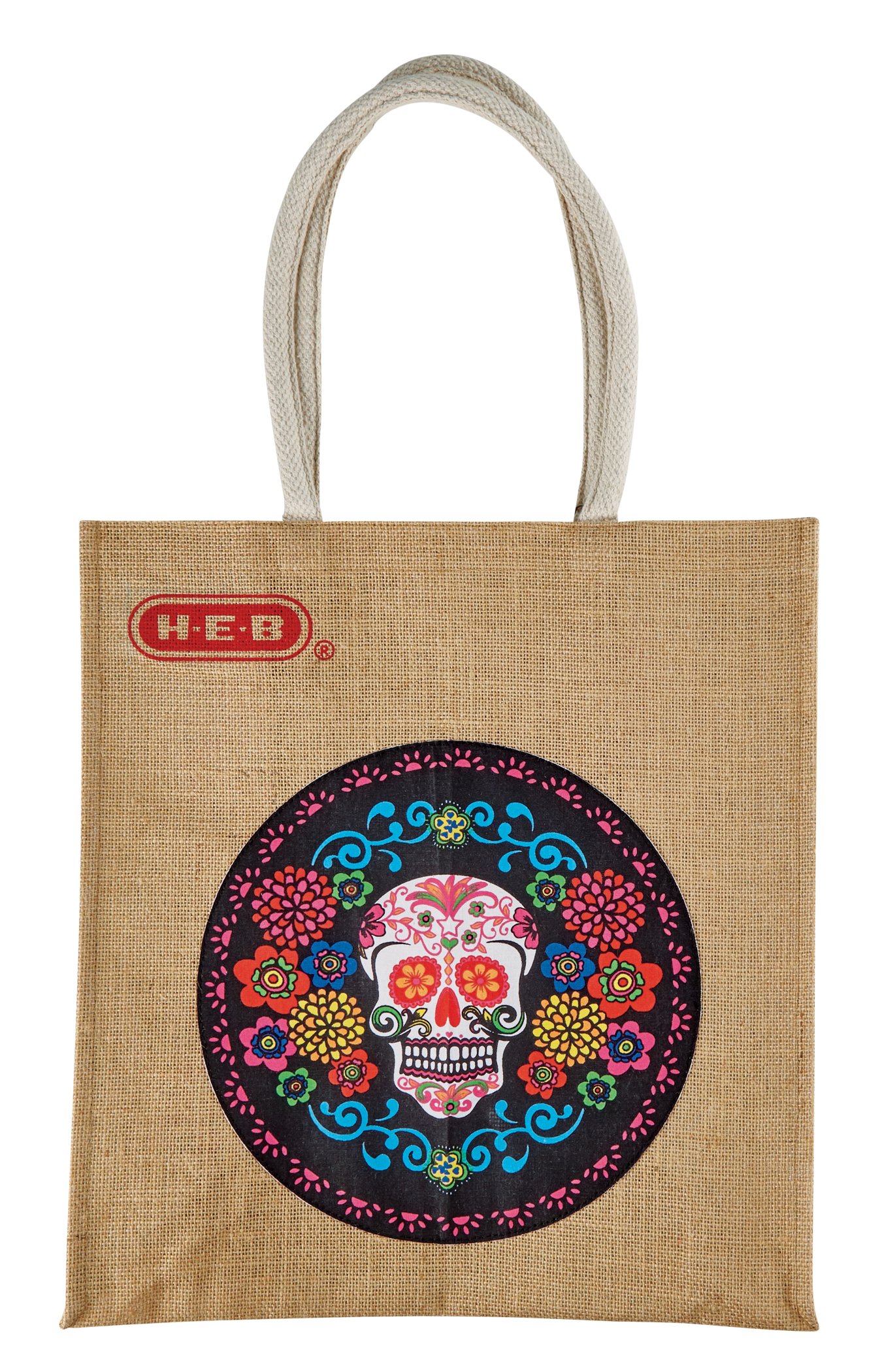 HEB Day Of The Dead Shopping Tote Reusable Eco Mini Bag Halloween El Gallo 