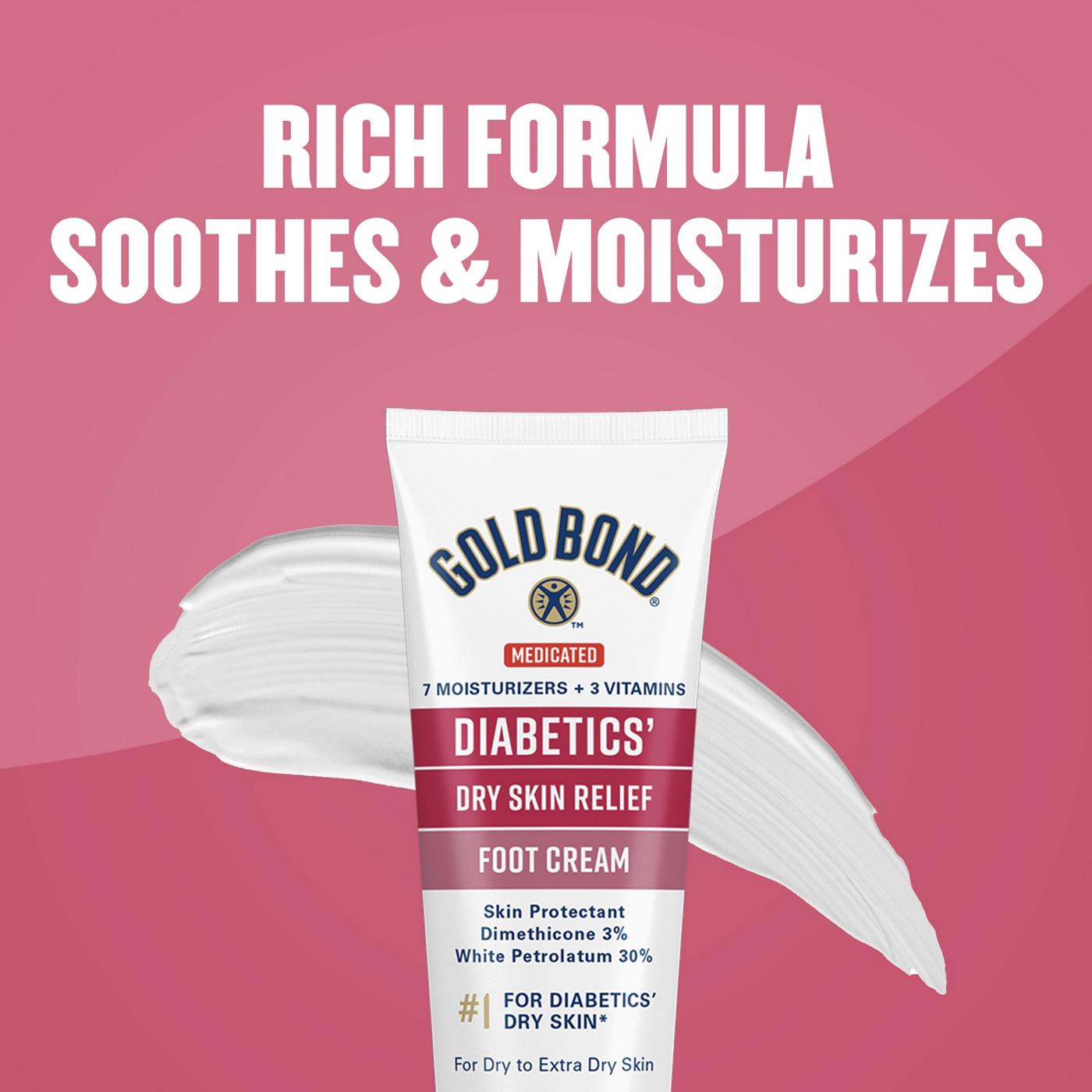 Gold Bond Medicated Diabetics' Dry Skin Relief Foot Cream Skin