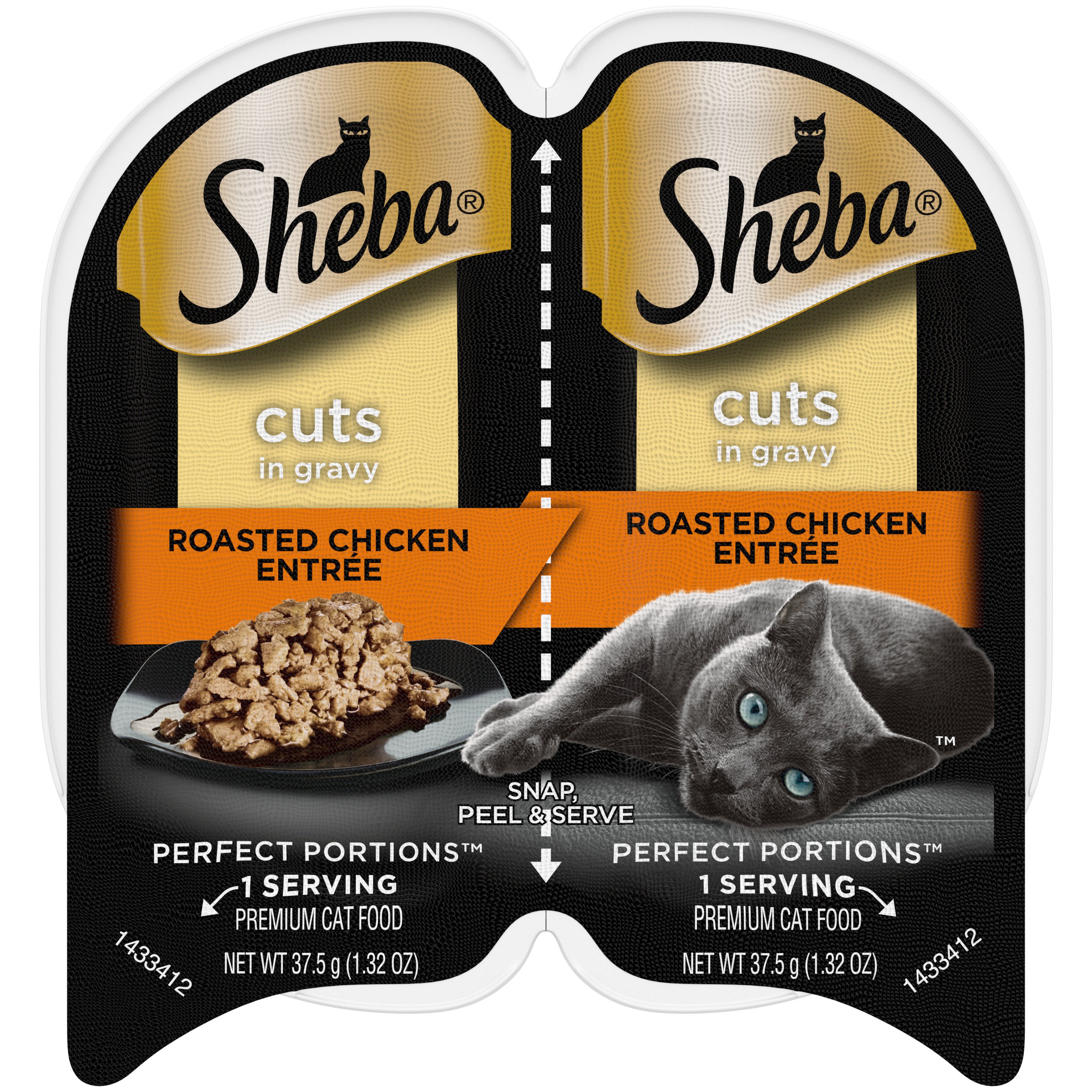 Sheba Perfect Portions Roasted Chicken Entree Cat Food Shop Cats at HEB