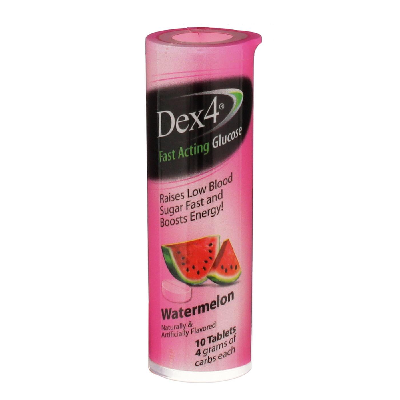 Dex 4 Watermelon Fast Acting Glucose Tablets; image 1 of 2