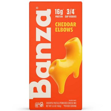 Banza 16g Protein Chickpea Pasta Mac & Classic Cheddar Elbows