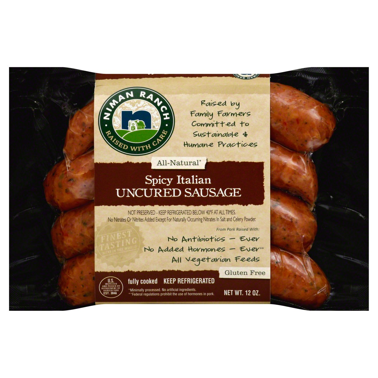 Niman Ranch Spicy Italian Sausage, 12 oz | Central Market - Really