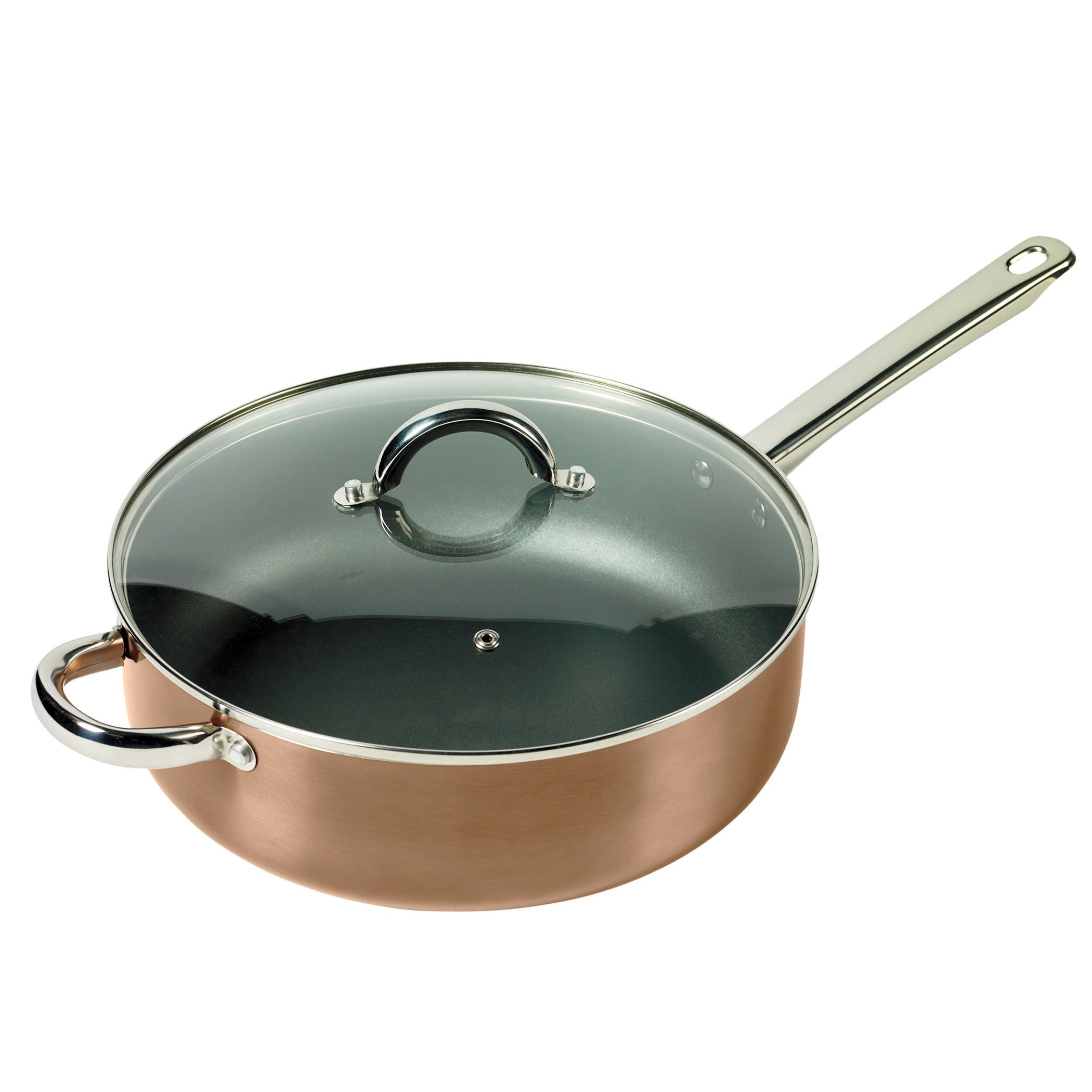 Basic Essentials 5 Quart Copper Jumbo Cooker Shop Stock Pots & Sauce