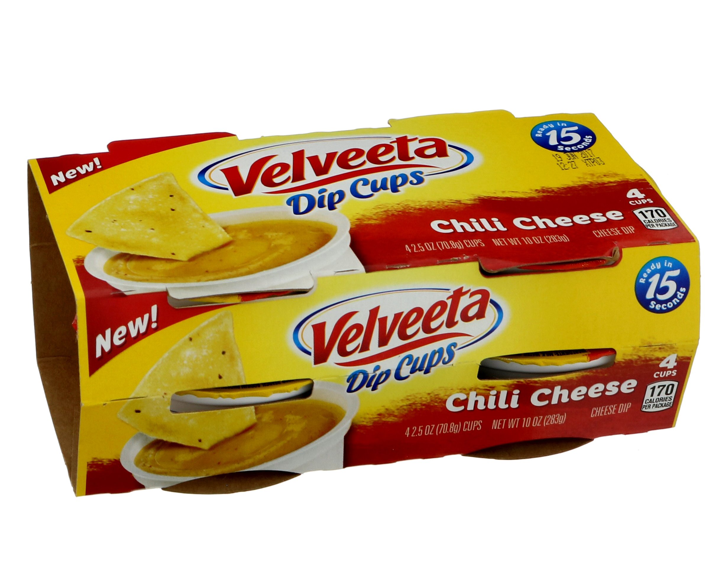 Kraft Velveeta Dip Cups Chili Cheese 4 ct - Shop Salsa & Dip at H-E-B