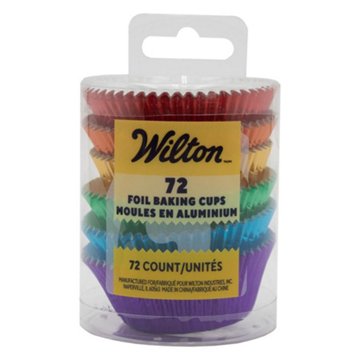 Wilton Rainbow Foil Baking Cups, 72 ct