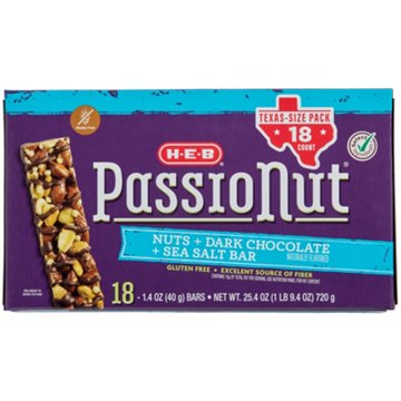 H-E-B Passionut Snack Bars Value Pack - Dark Chocolate Sea Salt