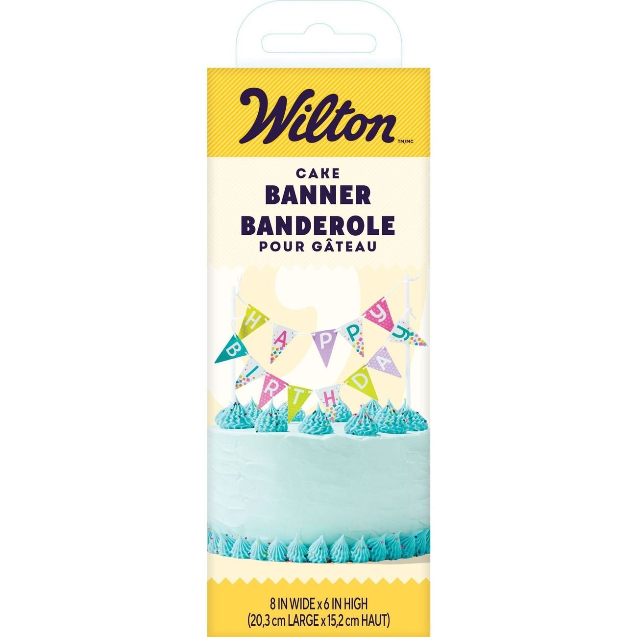 Wilton Happy Birthday Cake Banner Shop Baking tools at HEB