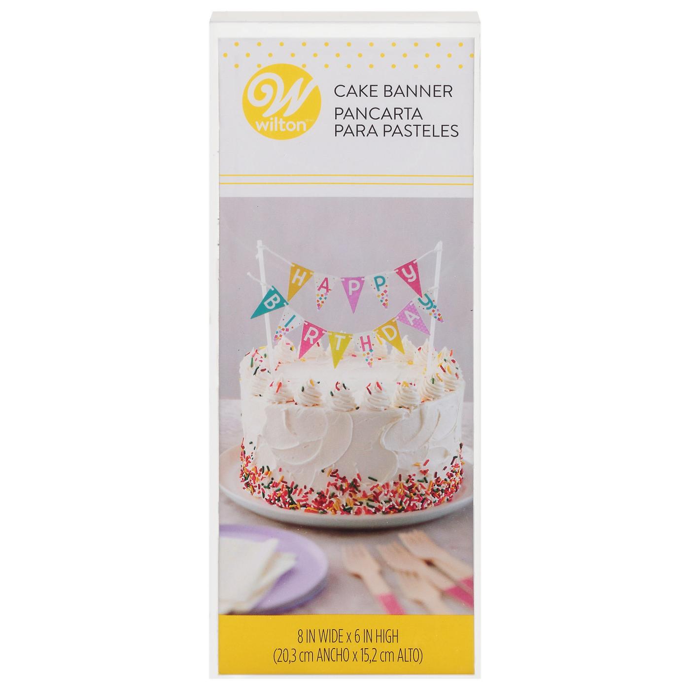 Wilton Happy Birthday Cake Banner; image 1 of 2