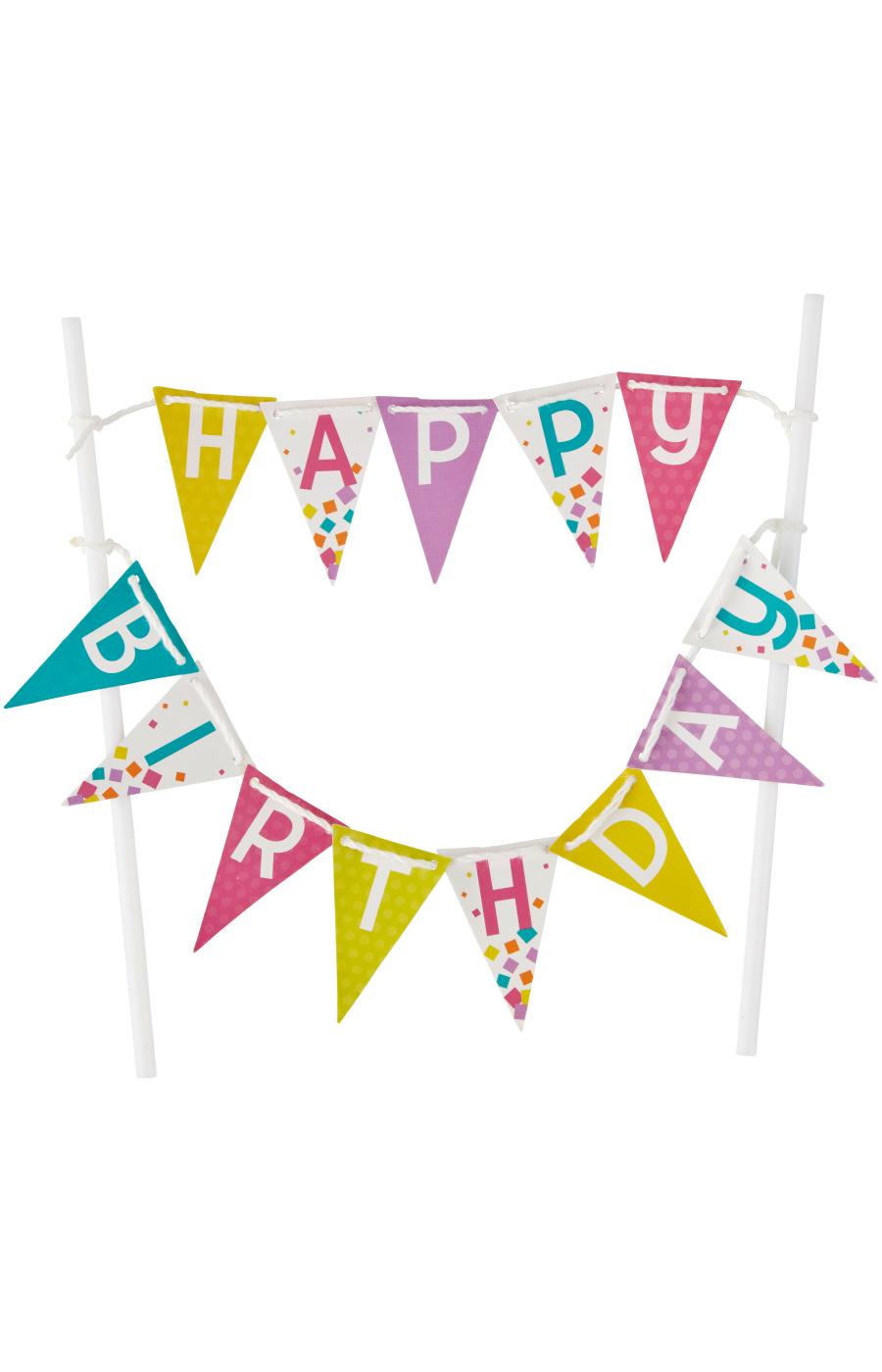 Wilton Happy Birthday Cake Banner; image 2 of 2