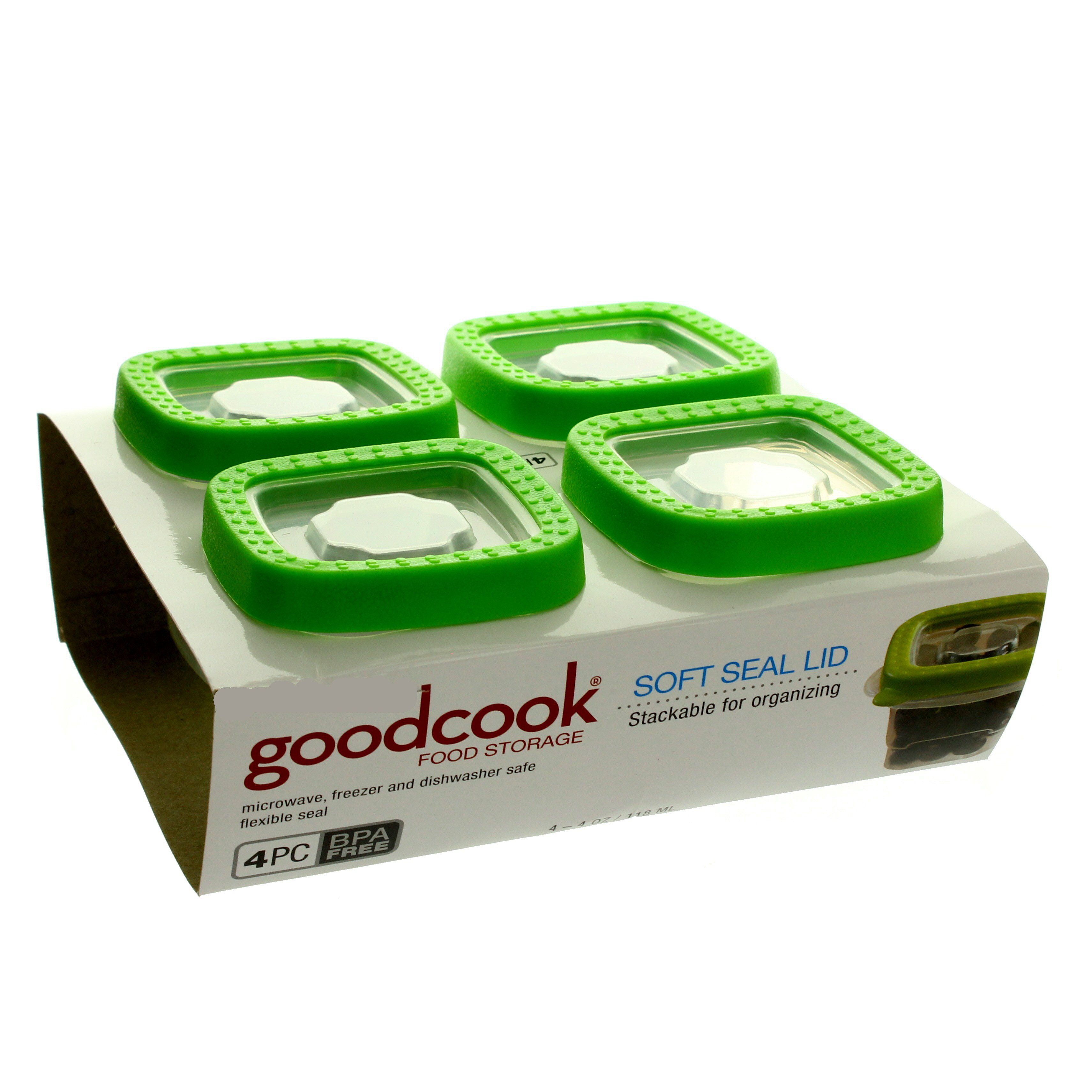 Good Cook Soft Seal 4oz Mini Food Storage Container Set Shop Food