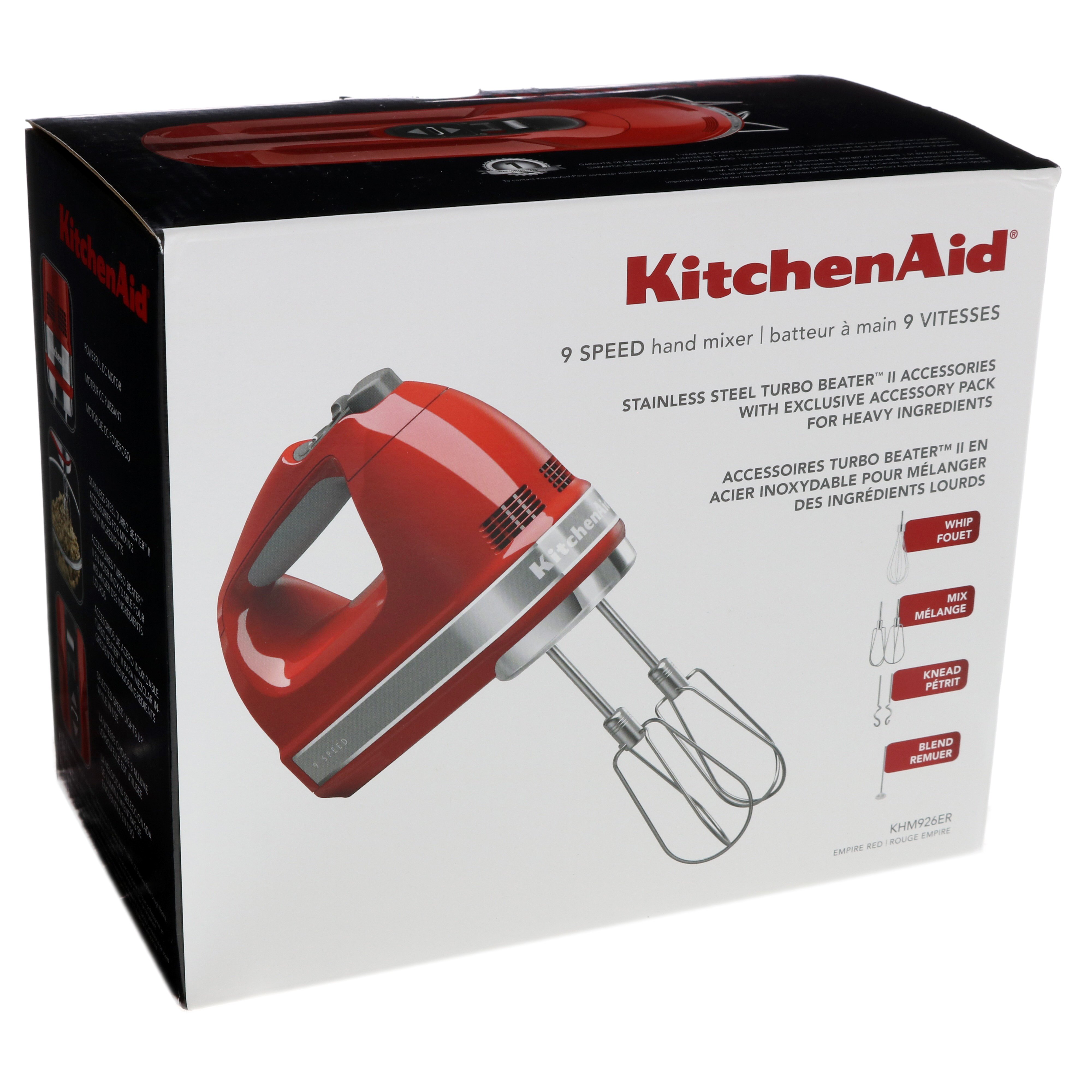 KitchenAid 9 Speed Hand Mixer - Empire Red