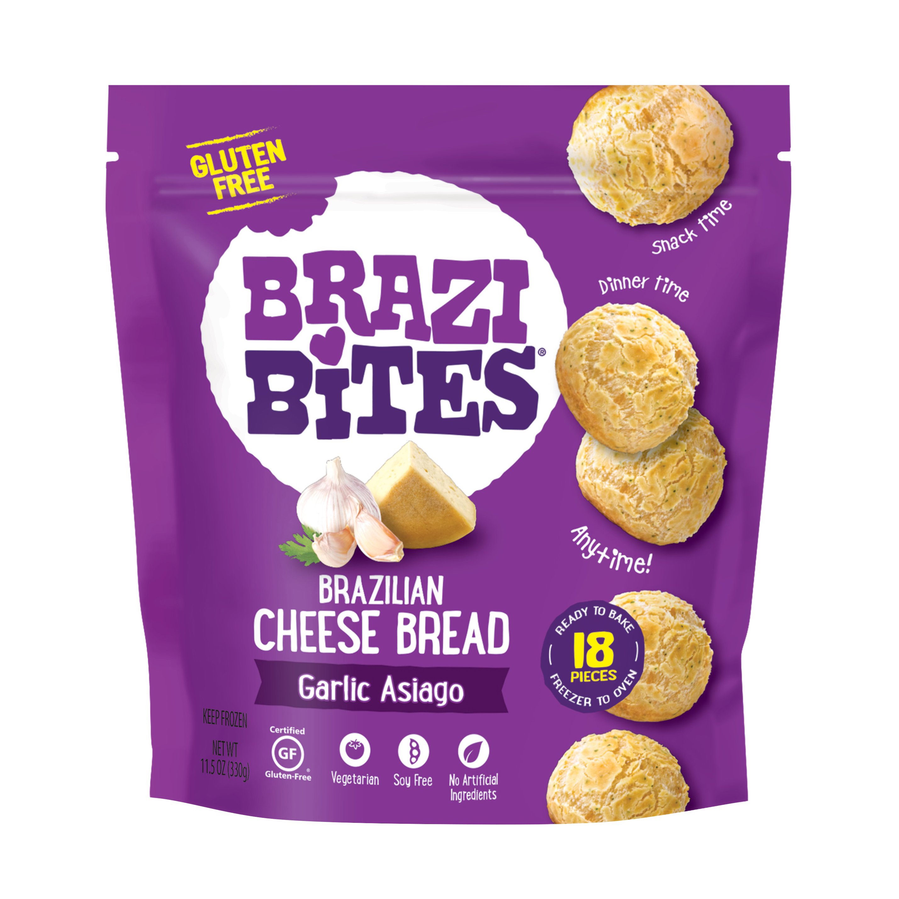 Brazi Bites Garlic Asiago Brazilian Cheese Bread - Shop Bread At H-E-B