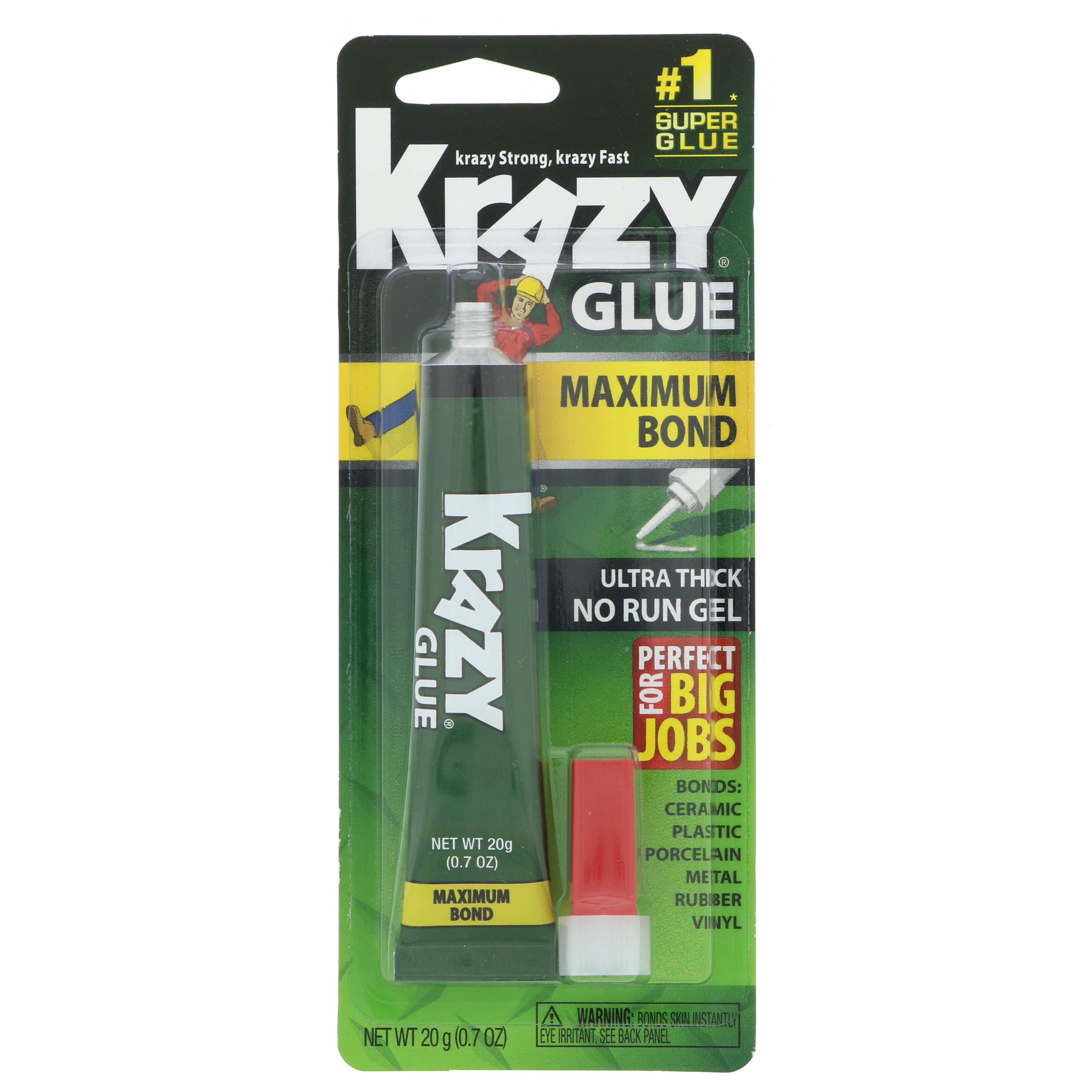 Elmer's Krazy Glue Max Bond Ultra Thick Gel Shop Adhesives & Tape at