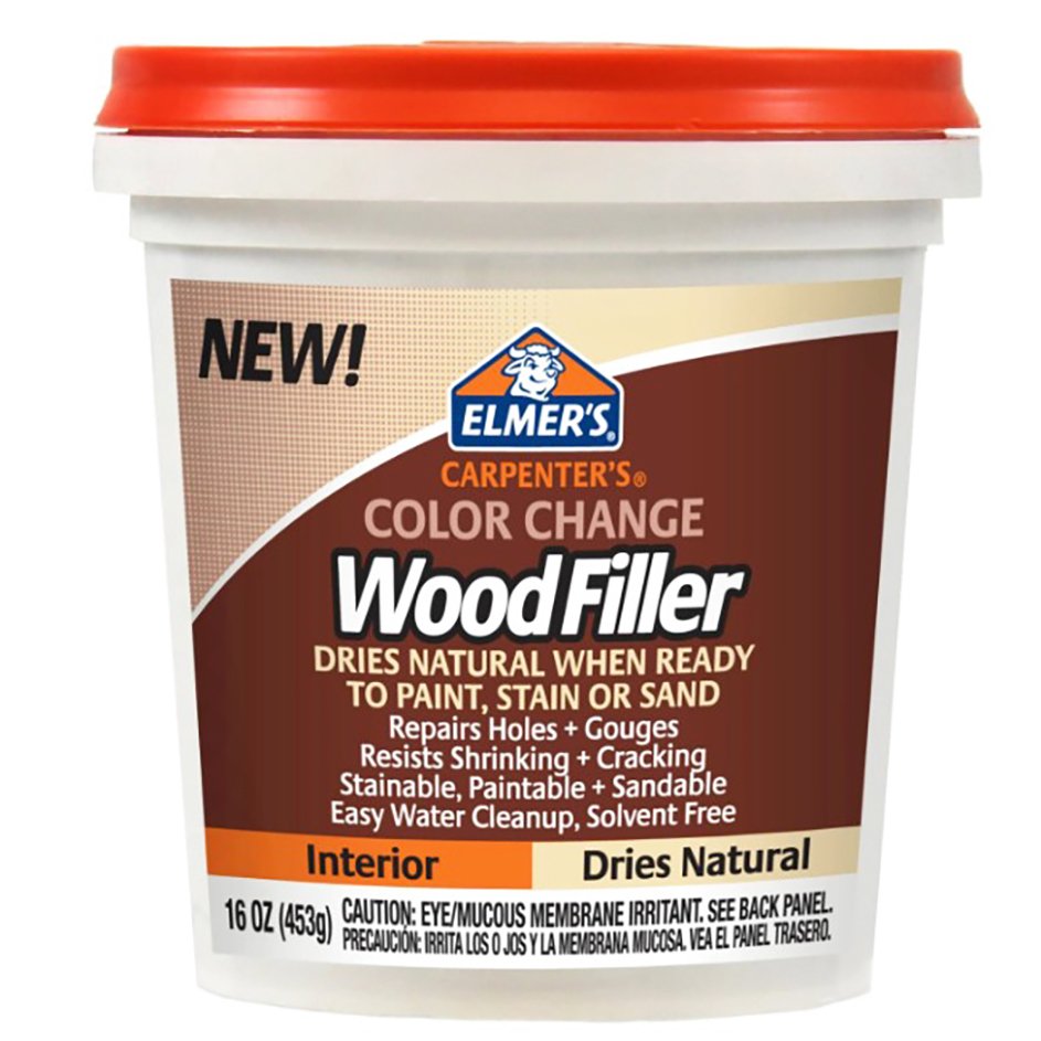 Elmer's Carpenter's Color Change Interior Wood Filler Natural Shop Adhesives & tape at HEB