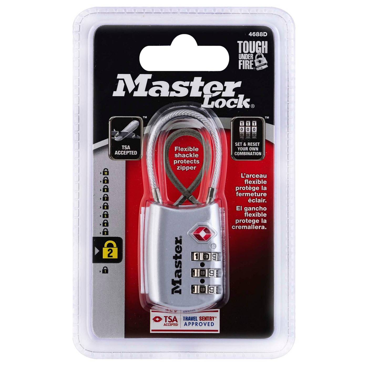 Master Lock 4688D TSA-Approved Luggage Lock - Assorted; image 1 of 5