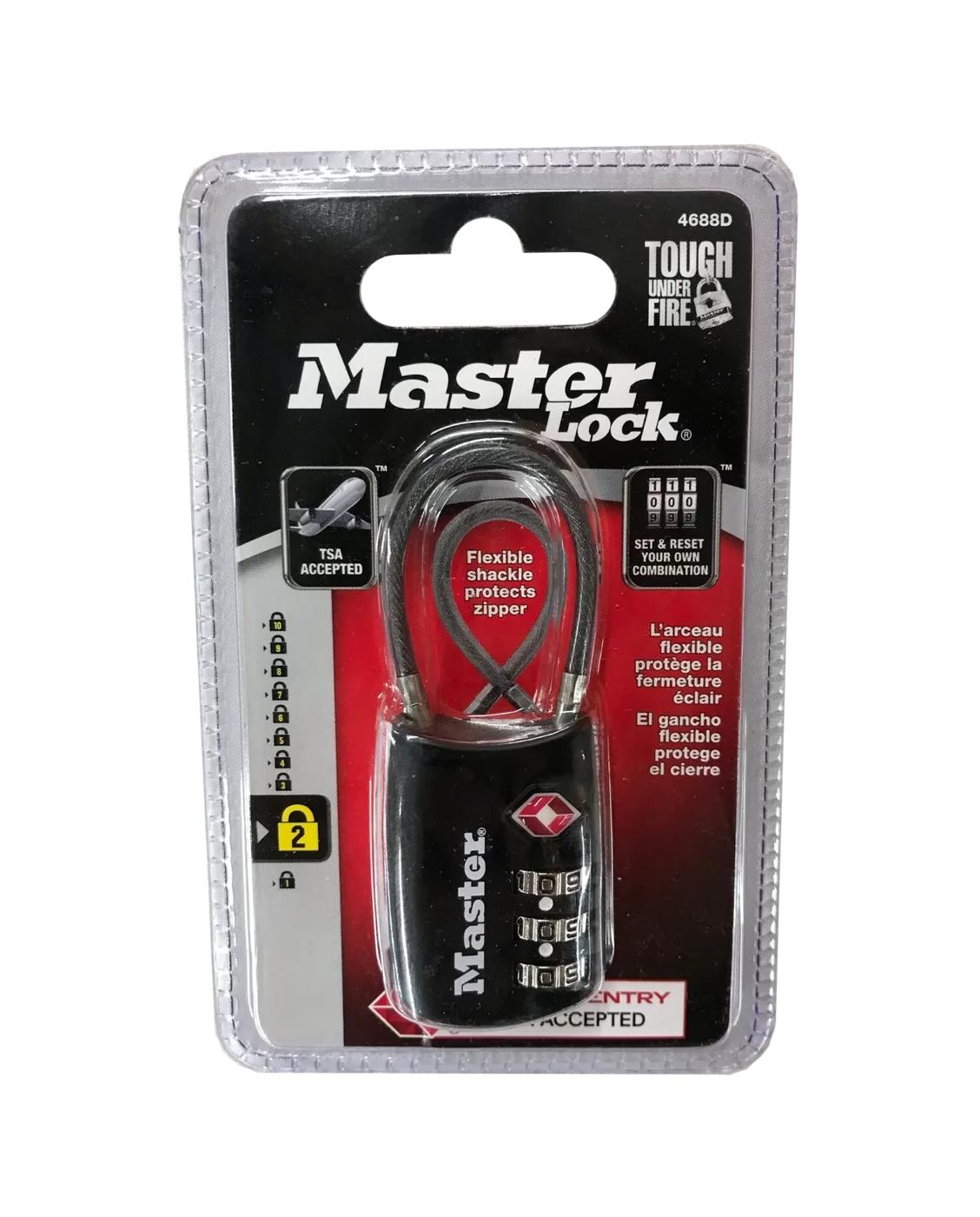 Master Lock 4688D TSA-Approved Luggage Lock - Assorted; image 5 of 5