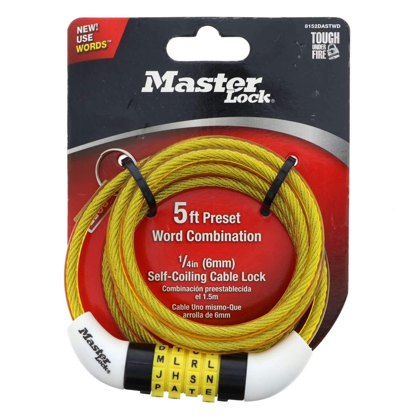 Master Lock Combination Cable Lock, Colors May Vary; image 2 of 4